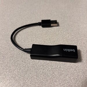 Belkin Black USB 2.0 desktop Ethernet Adapter F4U047